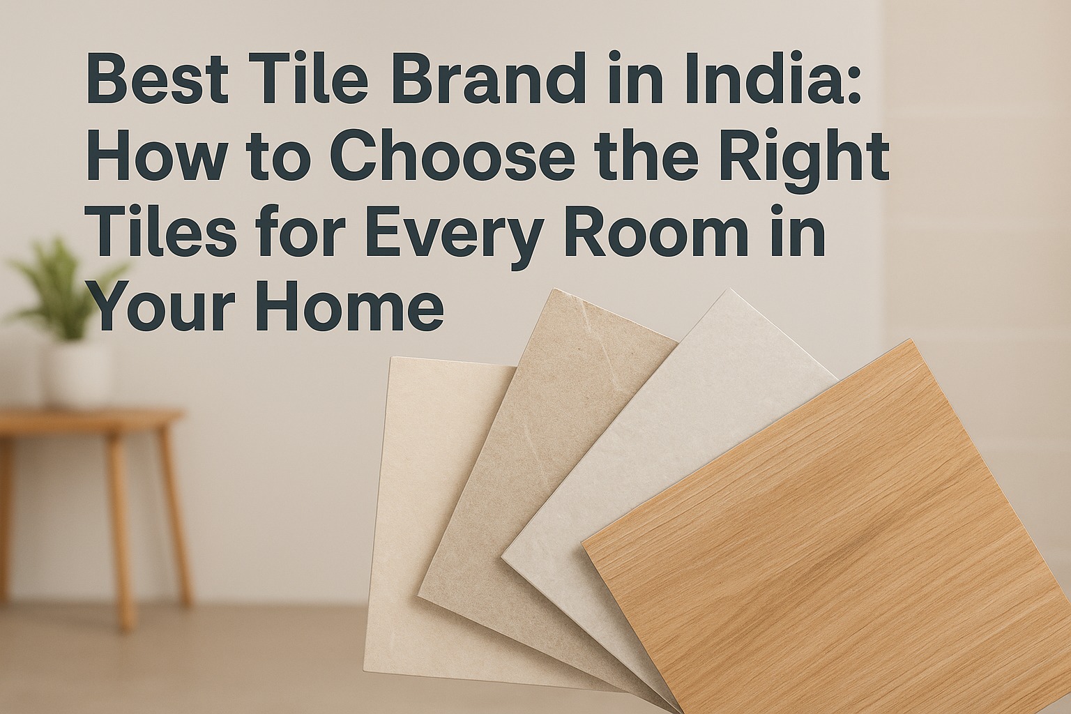 Modern home interior with beautiful tiles